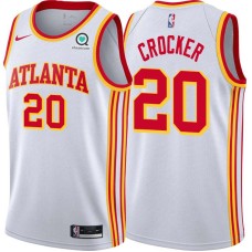 Atlanta Hawks #20 Dillard Crocker Jersey -White