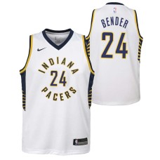 Indiana Pacers #24 Jonathan Bender Jersey -White