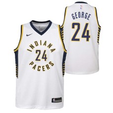 Indiana Pacers #24 Paul George Jersey -White