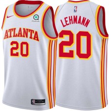 Atlanta Hawks #20 George Lehmann Jersey -White