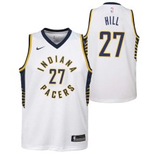 Indiana Pacers #27 Jordan Hill Jersey -White