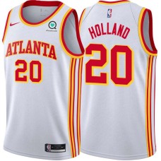 Atlanta Hawks #20 Wilbur Holland Jersey -White