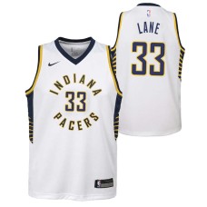 Indiana Pacers #33 Jerome Lane Jersey -White