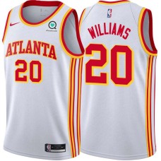 Atlanta Hawks #20 Freeman Williams Jersey -White