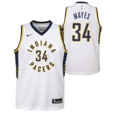 Indiana Pacers #34 Clyde Mayes Jersey -White