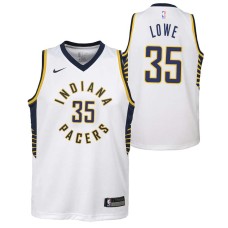 Indiana Pacers #35 Sidney Lowe Jersey -White