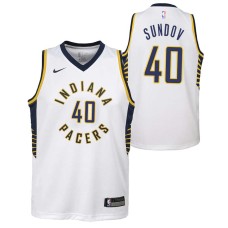 Indiana Pacers #40 Bruno Sundov Jersey -White