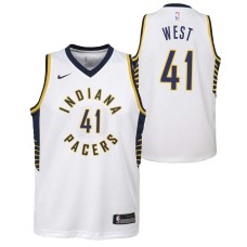 Indiana Pacers #41 Mark West Jersey -White