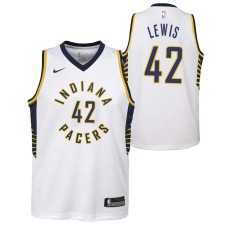 Indiana Pacers #42 Mike Lewis Jersey -White