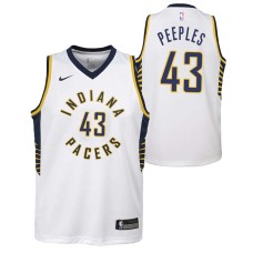 Indiana Pacers #43 George Peeples Jersey -White