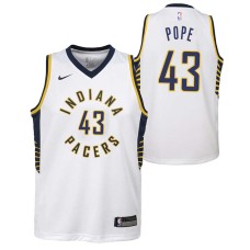 Indiana Pacers #43 Mark Pope Jersey -White