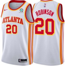 Atlanta Hawks #20 Larry Robinson Jersey -White