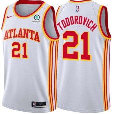 Atlanta Hawks #21 Mike Todorovich Jersey -White