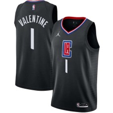 LA Clippers #1 Darnell Valentine Jersey -Black