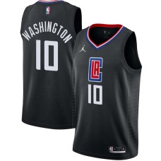 LA Clippers #10 Duane Washington Jersey -Black