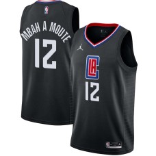 LA Clippers #12 Luc Mbah a Moute Jersey -Black