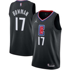 LA Clippers #17 Nate Bowman Jersey -Black