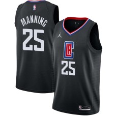 LA Clippers #25 Danny Manning Jersey -Black