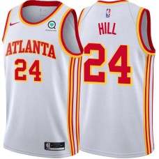 Atlanta Hawks #24 Cleo Hill Jersey -White