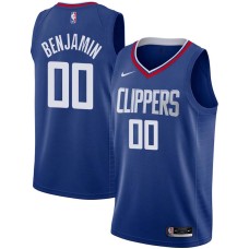 LA Clippers #00 Benoit Benjamin Jersey -Blue