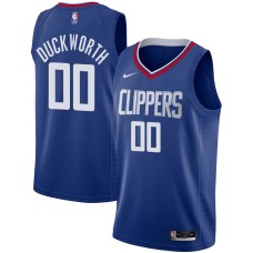 LA Clippers #00 Kevin Duckworth Jersey -Blue