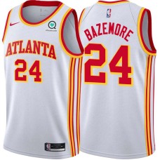 Atlanta Hawks #24 Kent Bazemore Jersey -White