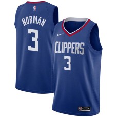 LA Clippers #3 Ken Norman Jersey -Blue