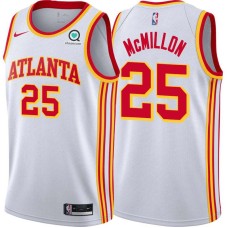 Atlanta Hawks #25 Shellie McMillon Jersey -White