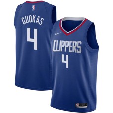 LA Clippers #4 Matt Guokas Jersey -Blue