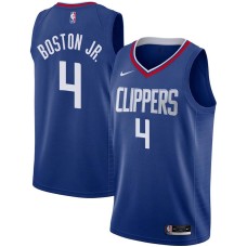 LA Clippers #4 Brandon Boston Jr Jersey -Blue