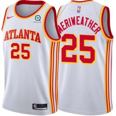 Atlanta Hawks #25 Joe Meriweather Jersey -White