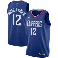 LA Clippers #12 Luc Mbah a Moute Jersey -Blue