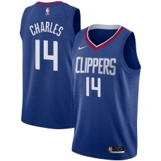 LA Clippers #14 Ken Charles Jersey -Blue