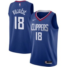 LA Clippers #18 Sasha Vujacic Jersey -Blue