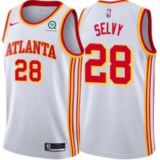 Atlanta Hawks #28 Frank Selvy Jersey -White