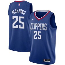 LA Clippers #25 Danny Manning Jersey -Blue