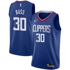 LA Clippers #30 Brandon Bass Jersey -Blue