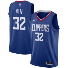 LA Clippers #32 Greg Kite Jersey -Blue