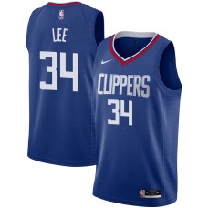 LA Clippers #34 Rock Lee Jersey -Blue