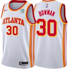 Atlanta Hawks #30 Ira Bowman Jersey -White