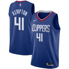 LA Clippers #41 Tim Kempton Jersey -Blue