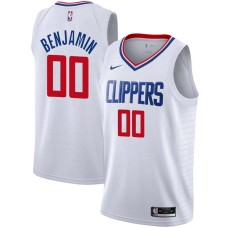 LA Clippers #00 Benoit Benjamin Jersey -White