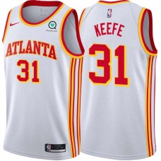 Atlanta Hawks #31 Adam Keefe Jersey -White