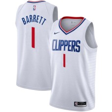 LA Clippers #1 Andre Barrett Jersey -White