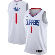 LA Clippers #1 Guillermo Diaz Jersey -White