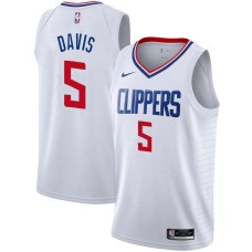 LA Clippers #5 Baron Davis Jersey -White