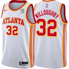 Atlanta Hawks #32 Bill Willoughby Jersey -White