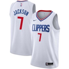 LA Clippers #7 Luke Jackson Jersey -White