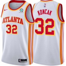 Atlanta Hawks #32 Jon Koncak Jersey -White