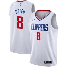 LA Clippers #8 Jeff Green Jersey -White